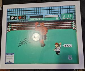 Autographed Mike Tyson framed picture