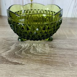 Vintage Indiana Green Bowl