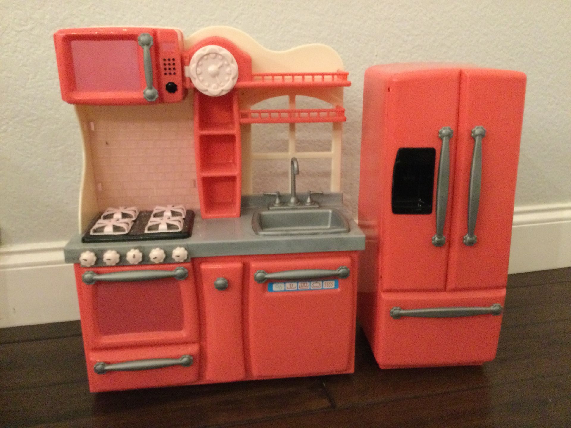 Kitchen And Accessories For 18” Dolls