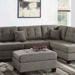Gorgeous Coffee Colored Sectional Set