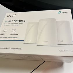 TP-Link Deco BE11000 Wi-Fi 7 Mesh System(Brand New)