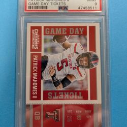 2017 Panini Contenders DP Patrick Mahomes II Game Day Tickets