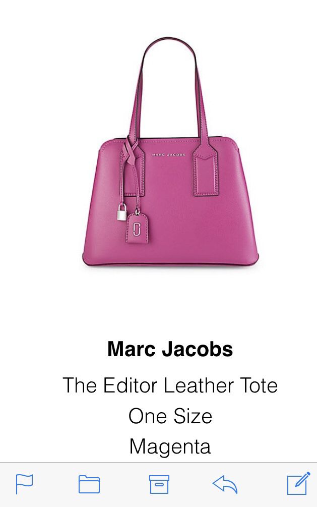 Designer Marc Jacobs handbag