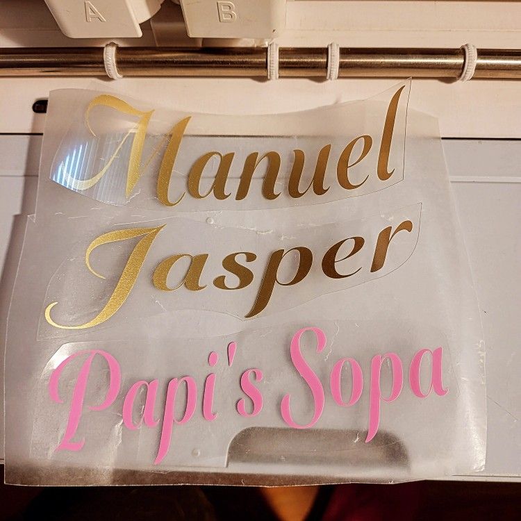 Iron On Names For Stockings Ect 