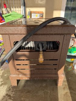 Relhost Hose Reel + 100FT Stainless Steel Garden Hose