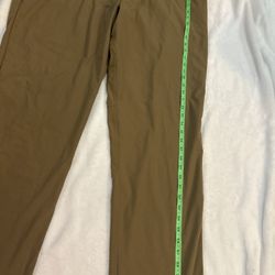 Lululemon Men's ABC Slim Pant Brown, Tapered, Stretch, Golf/Office Work, Size 44