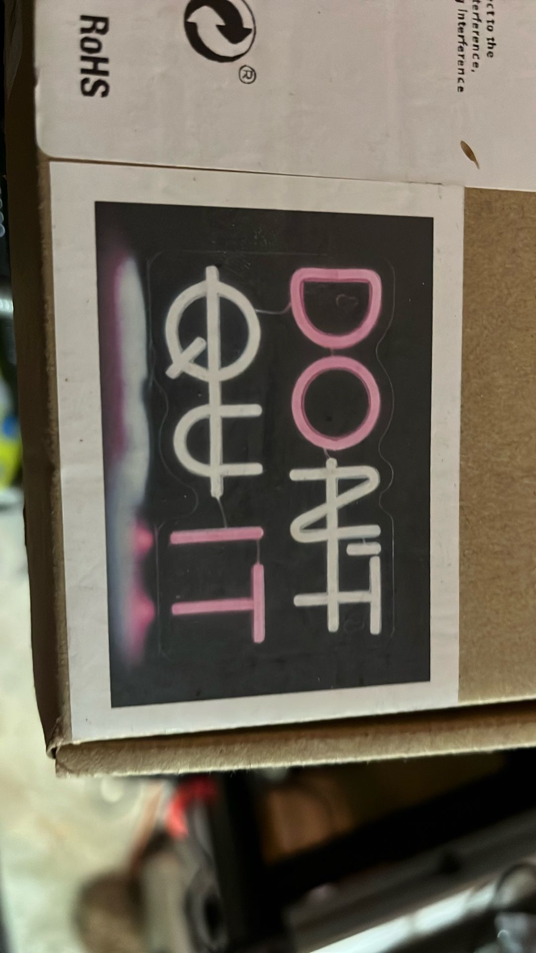 Neon LED Light “Don’t Quit” Brand New Sealed