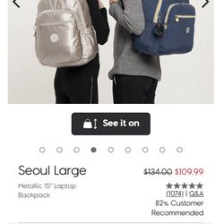 Kipling Backpack And Coach Handbag 