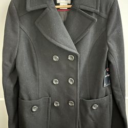 St John’s Bay Women’s Black Peacoat