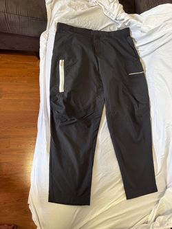 Black Cargo Pants with Zip Pockets