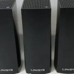 Linksys Velop Tri-Band Mesh WiFi System WHW03 V2 BLACK LOT Of 3 