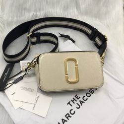 Marc Jacobs The Snapshot Crossbody Bag Cloud White Multi