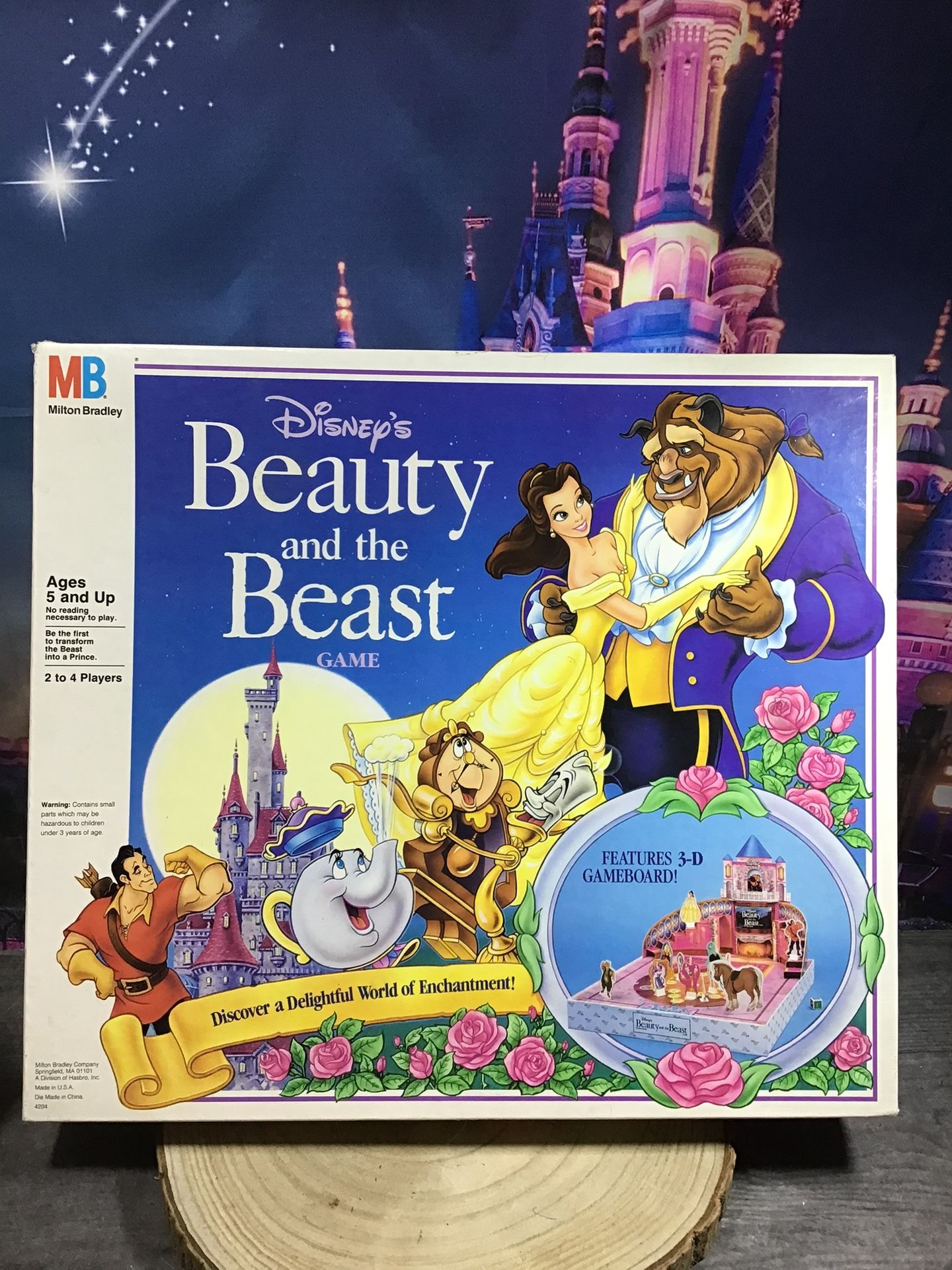 Vintage Disney’s Beauty And The Beast Milton Bradley Board Game