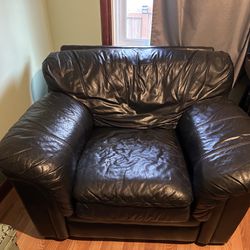 Very Comfy Leather Recliner - Free!