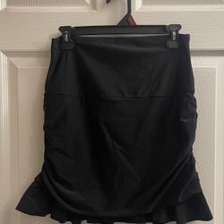 Island Escape Ruffled High Waist Swim Skirt Size S Juniors 
