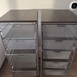 Elfa 5 drawer storage unit by Container Store
