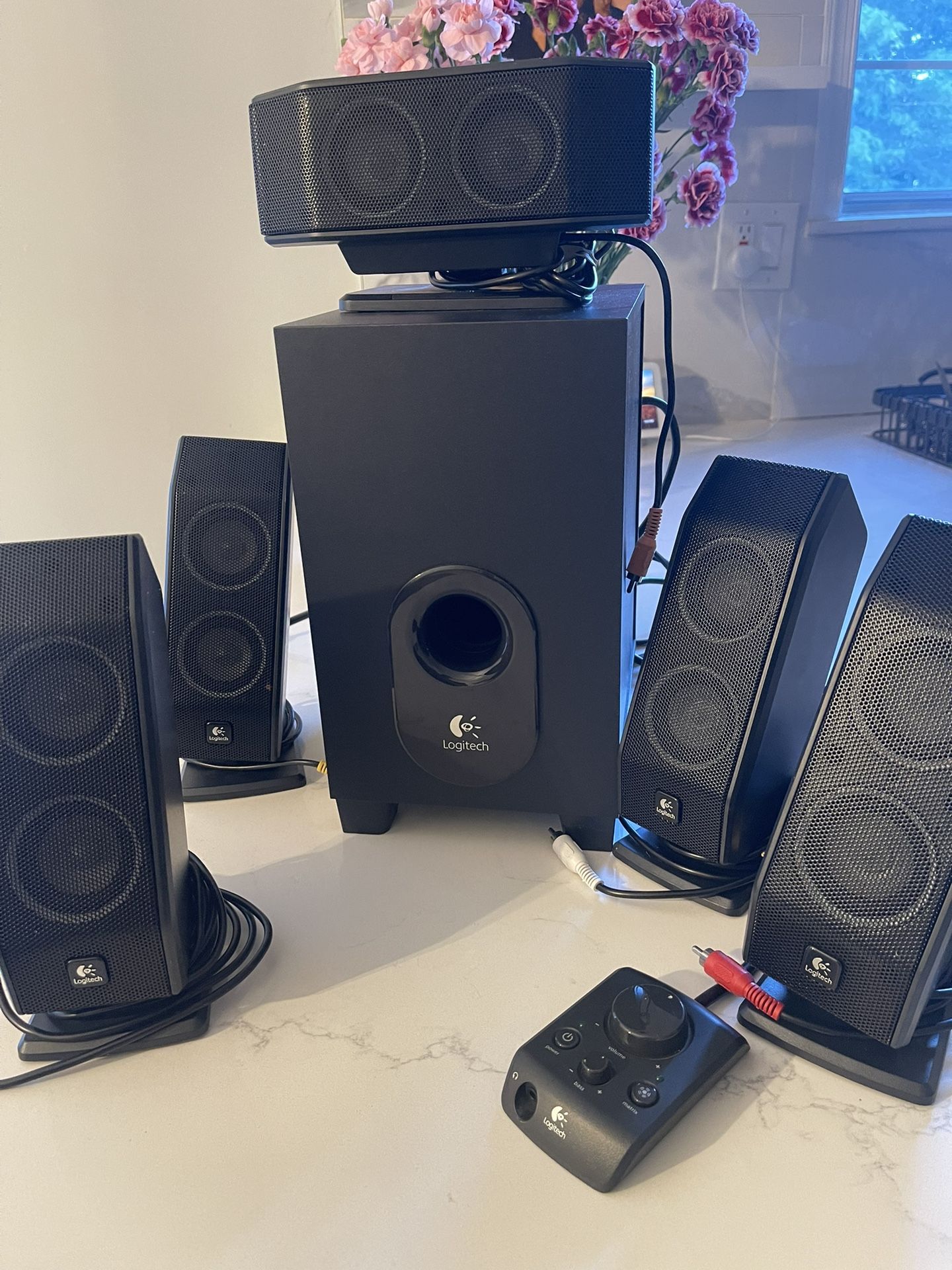Logitech X-540 5.1 Surround Sound Speaker System with Subwoofer
