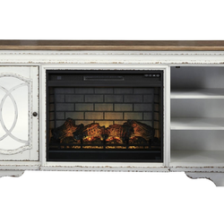 74" TV Stand w/ Electric Fireplace