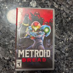 Metroid Dread switch game cartridge