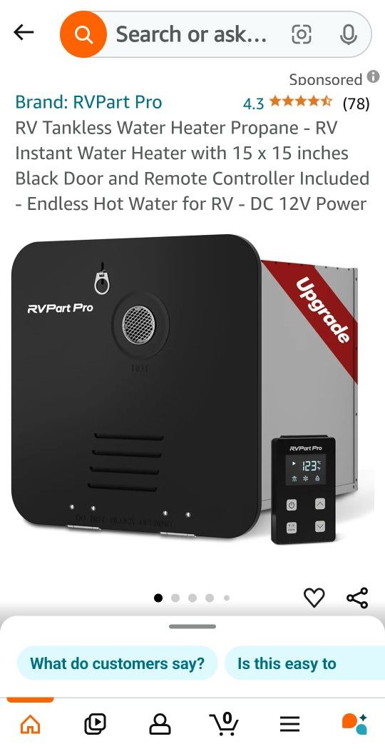 Tankless Rv Hot Water Heater