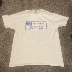 Pop Smoke x Vlone Stop Snitching T-shirt