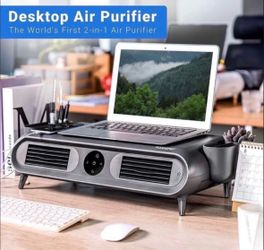 Flexispot Desktop HEPA Air Purifier with charging ports & Essential oil diffuser
