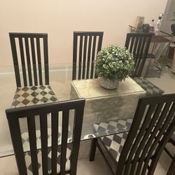 Glass Table w/ Chairs