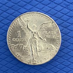 Mexican Silver Coin 1 Onza 1983