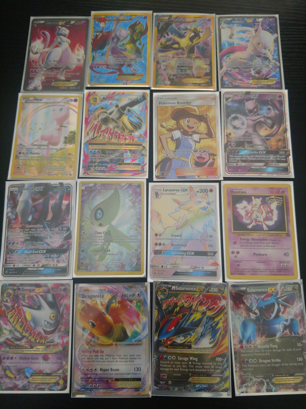 Pokemon cards and Dragonball z cards