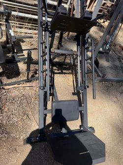 Very nice and strong squat machine and leg press