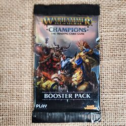 Warhammer Champions Trading Card Game Booster Pack Set of 13 Cards - Unopened