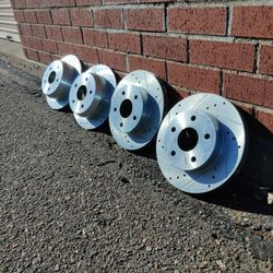 Drilled And Slotted Brake Rotors, 1(contact info removed) Jeep Laredo, Grand Cherokee, And Wrangler