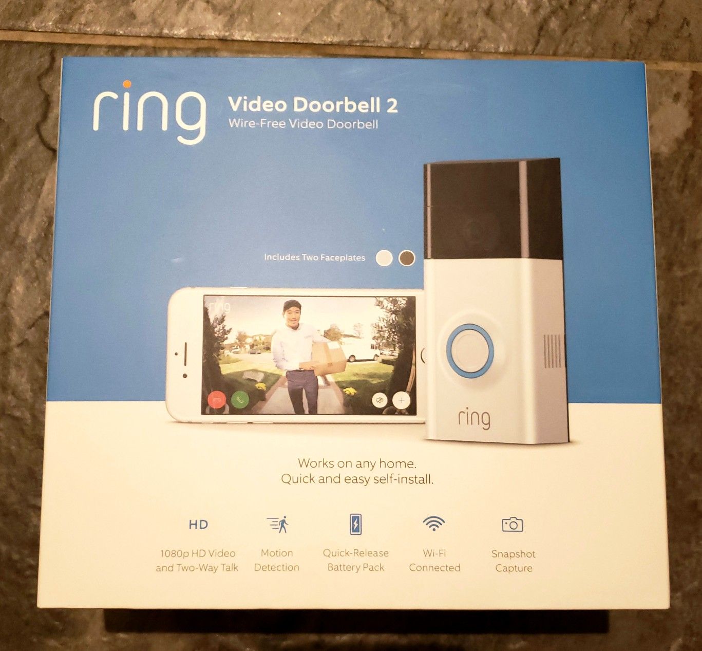 Brand new sealed Ring Video Doorbell 2