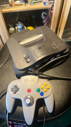 Nintendo 64 w control and cables