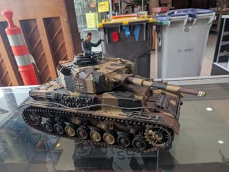 Vintage German WWII Panzer IV Tank Model Figure Military Display Collectible