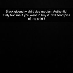 Black Givenchy Shirt  (M)