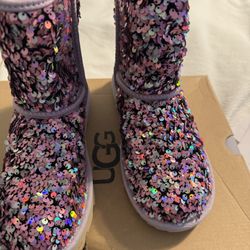 Girls Ugg Sequined Boots