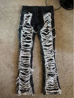 Original rockstar Distressed Ripped Stacked Jeans