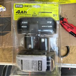 Ryobi Batteries 18v Lithium 