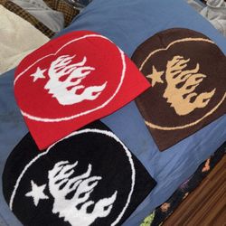 Brand New Hellstar Beanies Brown And Red One Available 