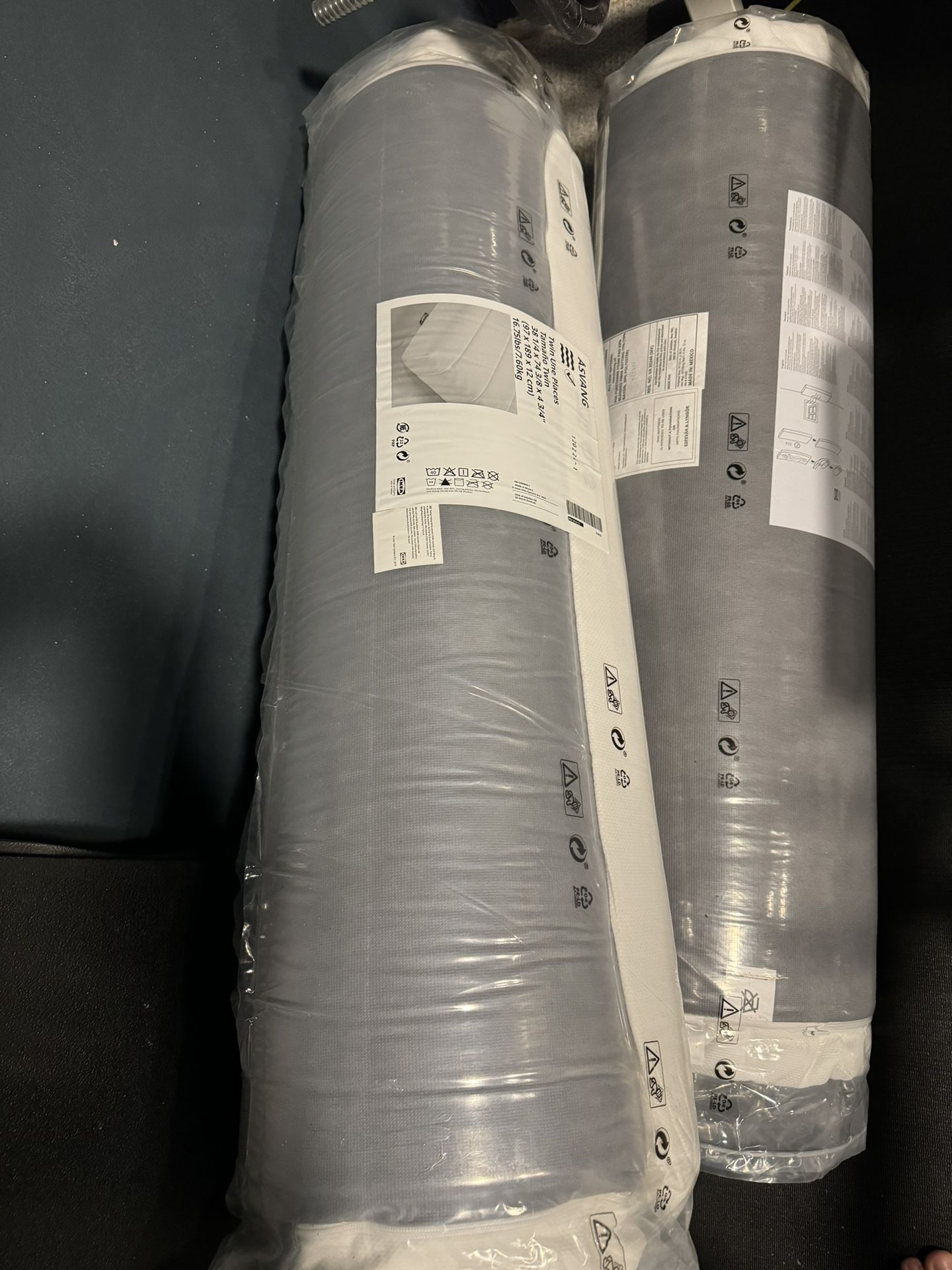 IKEA Asvang Twin Bed, with Utåker x2