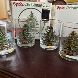 Spode Vintage Collectible NWT Double Old Fashioned Set Of 4 Glassware