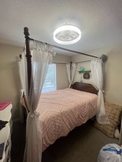 Bed canopy mattress no included 75.00 OBO