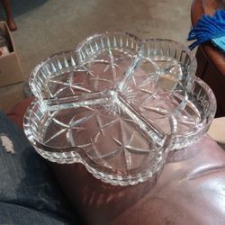  Glass Antique Serving Dish  