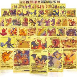Ultra Rare 55 PCS Gold Packs Vmax V EX GX Rare Golden Cards TCG Deck Box Gold  Foil Card for Fans/Kids/Collectors Gifts pokemon pic (No Duplicates) for  Sale in Downey, CA -