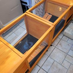 Two Wooden Animals Cages