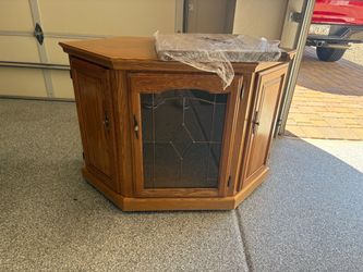 Solid Oak Corner Unit