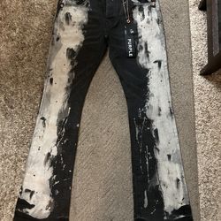 Flared Purple Jeans
