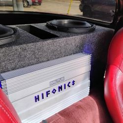 Audiopipe Subwoofers, Amp, Box