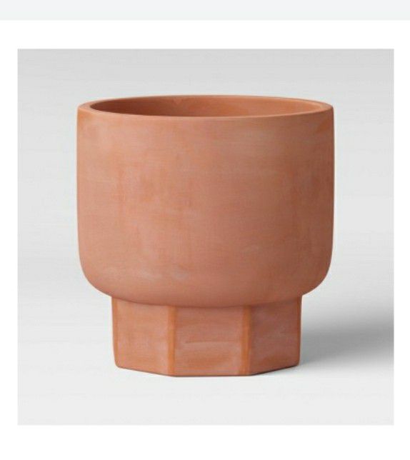 Hexagon Stonewsre Planter Terracotta by Project 62